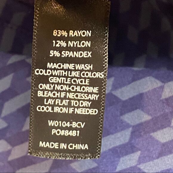 Betabrand blue print bootcut yoga dress pants size MP - Picture 15 of 16